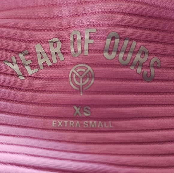 Year of Ours Ribbed Football Leggings With Matching Ribbed Bralette 2.0 NWT - Picture 10 of 11